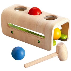 Развивающая игрушка Забивалка с шарами 24*11.5*10 см, дерево Plan Toys фото 1