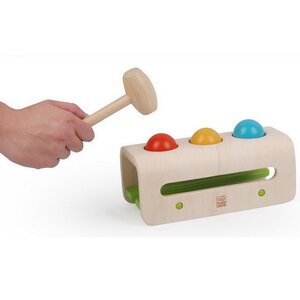 Развивающая игрушка Забивалка с шарами 24*11.5*10 см, дерево Plan Toys фото 2