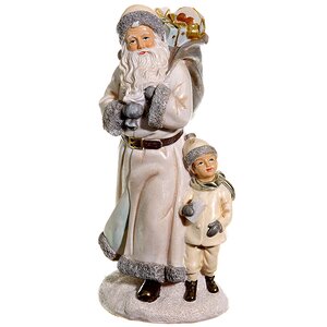 Статуэтка Санта с Мальчиком 21*11 см Kaemingk фото 1