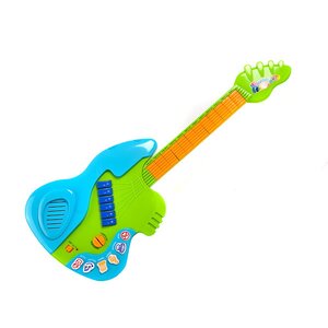 Детская гитара Радуга 12 клавиш-ладов, 59*23 см, зелёная Potex фото 1