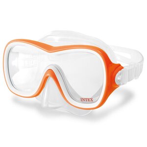 Маска для плавания Wave Rider Sport оранжевая, 8+ INTEX фото 1