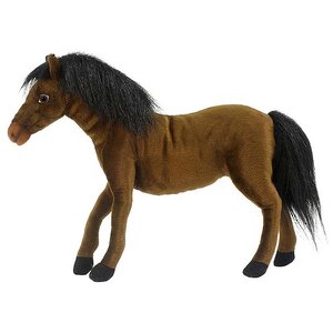 Мягкая игрушка Лошадь темно-коричневая 37 см Hansa Creation фото 1