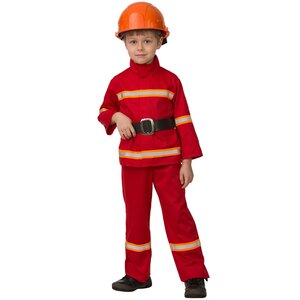 Карнавальный костюм Пожарный, рост 122 см Батик фото 1