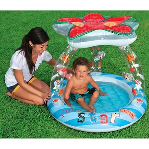 Детский бассейн "Звезда", 102*89 см, надувное дно INTEX фото 1