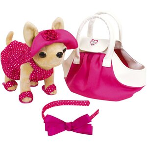 Chi Chi Love Чихуахуа 20 см в розовом платье и сумочке Simba фото 1