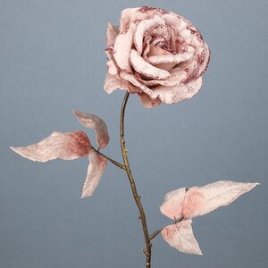 Искусственная роза Аурелия 60 см розовый бутон Kaemingk фото 1