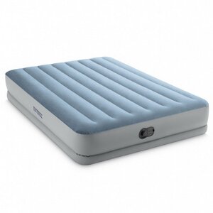Надувная кровать с насосом Mid-Rise Comfort со встроенным USB-насосом, 152*203*36 см INTEX фото 1