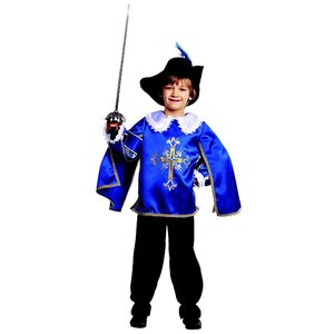 Карнавальный костюм Мушкетер, синий, рост 104 см Батик фото 1