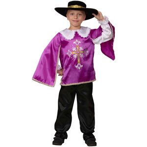 Карнавальный костюм Мушкетер, фиолетовый, рост 116 см Батик фото 1