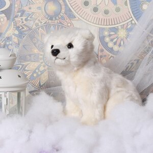 Мягкая игрушка Медвежонок белый 24 см Hansa Creation фото 1