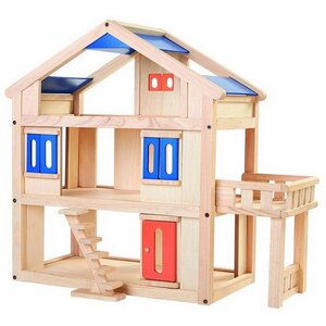Деревянный кукольный домик с террасой 55*44*62 см Plan Toys фото 1
