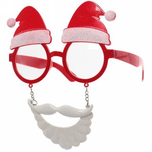 Новогодние очки Веселый Дед Мороз 15*10 см Serpantin фото 1