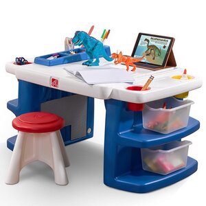 Детский стол для творчества Создатель со стулом 109*66*51 см Step2 фото 7