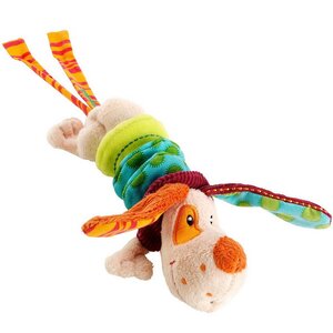 Мягкая игрушка-подвеска Собачка Джеф с вибрацией, 19*8 см Lilliputiens фото 1