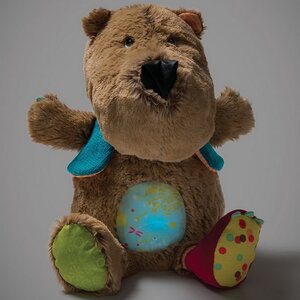 Мягкая игрушка - ночник Медвежонок Цезарь со звуком 36*15 см Lilliputiens фото 1