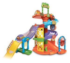 Обучающая игрушка Парковочная башня Бип-Бип Toot-Toot Drivers с 1 машинкой, со светом и звуком Vtech фото 1