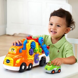 Обучающая игрушка Автовоз Бип-Бип Toot-Toot Drivers с 1 машинкой, со светом и звуком Vtech фото 1