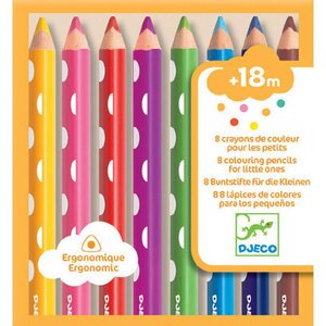 Набор цветных карандашей 8 шт Djeco фото 1