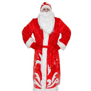 Взрослый карнавальный костюм Дед Мороз, 52-54 размер Бока С фото 4