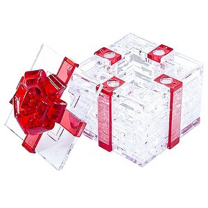 Головоломка 3D Подарок, 8 см, 38 эл. Crystal Puzzle фото 2