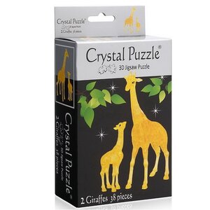3D пазл Два Жирафа, 38 элементов Crystal Puzzle фото 2