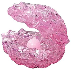 3D пазл Жемчужина, розовый, 9 см, 48 эл. Crystal Puzzle фото 1