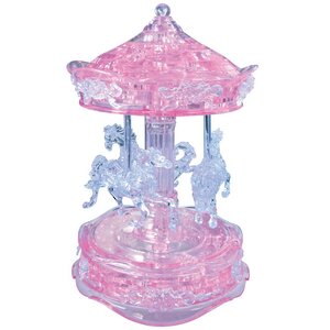 3Д пазл Карусель розовая, 19 см, 83 эл. Crystal Puzzle фото 1