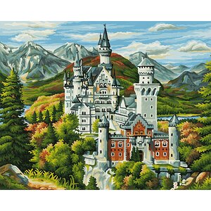 Раскраска по номерам "Замок Нойшванштайн", 40*50 см Schipper фото 1