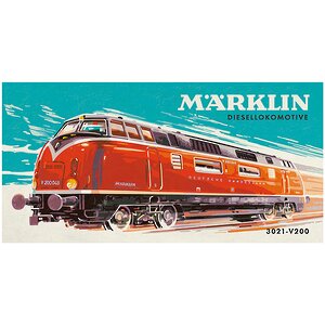 Картина по номерам "Marklin - Тепловоз 3012-V200", 25*50 см Schipper фото 1