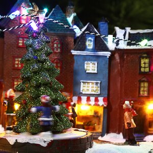 Светящаяся композиция Рождество в Копенгагене 38*25*26 см, с движением и музыкой Kaemingk фото 4