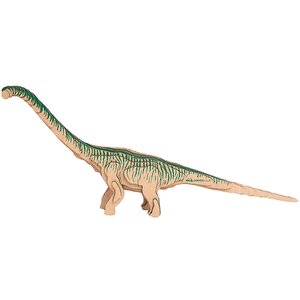 Пазл 3D Бронтозавр, 42 см, гофрокартон Panda Puzzle фото 1
