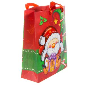 Пакет для подарков 3D "Санта на пороге", бумажный, 32*26*10 см Koopman фото 4