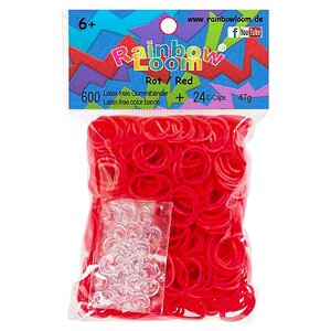 Резиночки для плетения, цвет: красный Rainbow Loom фото 1