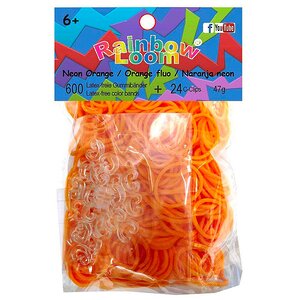 Резиночки для плетения, цвет: оранжевый неоновый Rainbow Loom фото 1