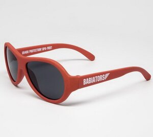 Детские солнцезащитные очки Babiators Original Aviator. Рок-звезда, 3-5 лет, красный Babiators фото 4
