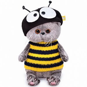 Мягкая игрушка Кот Басик Baby в костюме пчёлки 20 см Budi Basa фото 1