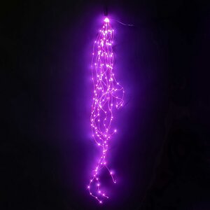 Гирлянда Лучи Росы 15*1.5 м, 200 розовых MINILED ламп, проволока - цветной шнур, IP20 BEAUTY LED фото 1