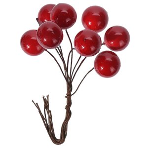 Декоративные ягоды Large Berries 12 см, 3 шт
