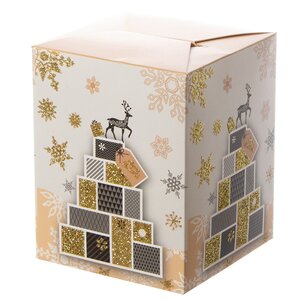 Подарочная коробка с ручками Magic Christmas - Волшебный Олень 20*10 см Due Esse Christmas фото 1