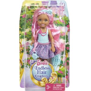 Кукла Челси - сестра Барби с длинными розовыми волосами 12 см Mattel фото 4