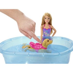 Кукла Барби с бассейном для купания щенков 29 см Mattel фото 6