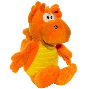 Мягкая игрушка Дракон мягкий оранжевый 20 см Snowmen фото 1