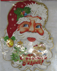 Панно из бумаги "Дед Мороз", 50*40 см Snowmen фото 1