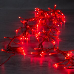 Электрогирлянда Фейерверк Cluster Lights 200 красных микроламп 2 м, красный ПВХ, соединяемая, IP20 Snowhouse фото 1