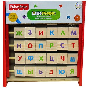 Развивающая игрушка Веселый алфавит в кубиками-перевертышами Fisher Price фото 1