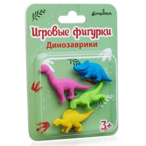 Набор животных Динозаврики 4-5 см, 4 шт Bumbaram фото 1