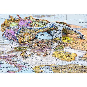 Пазл Карта Европы, 49 элементов, 32*23 см Гео Трейд фото 1