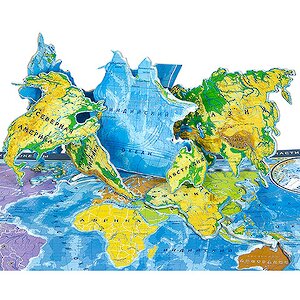 Пазл Карта мира, 13 деталей, 32*23 см Гео Трейд фото 2