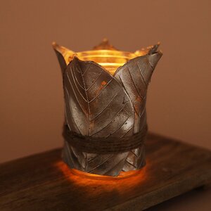 Подсвечник для чайной свечи Листья Лианы 13 см Hogewoning фото 1