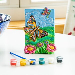 Набор для раскрашивания керамического панно Бабочки Раскрась и подари фото 1